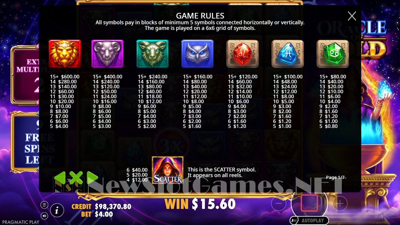 Oracle of Gold Slot Slot Image in Demo - pic. 8