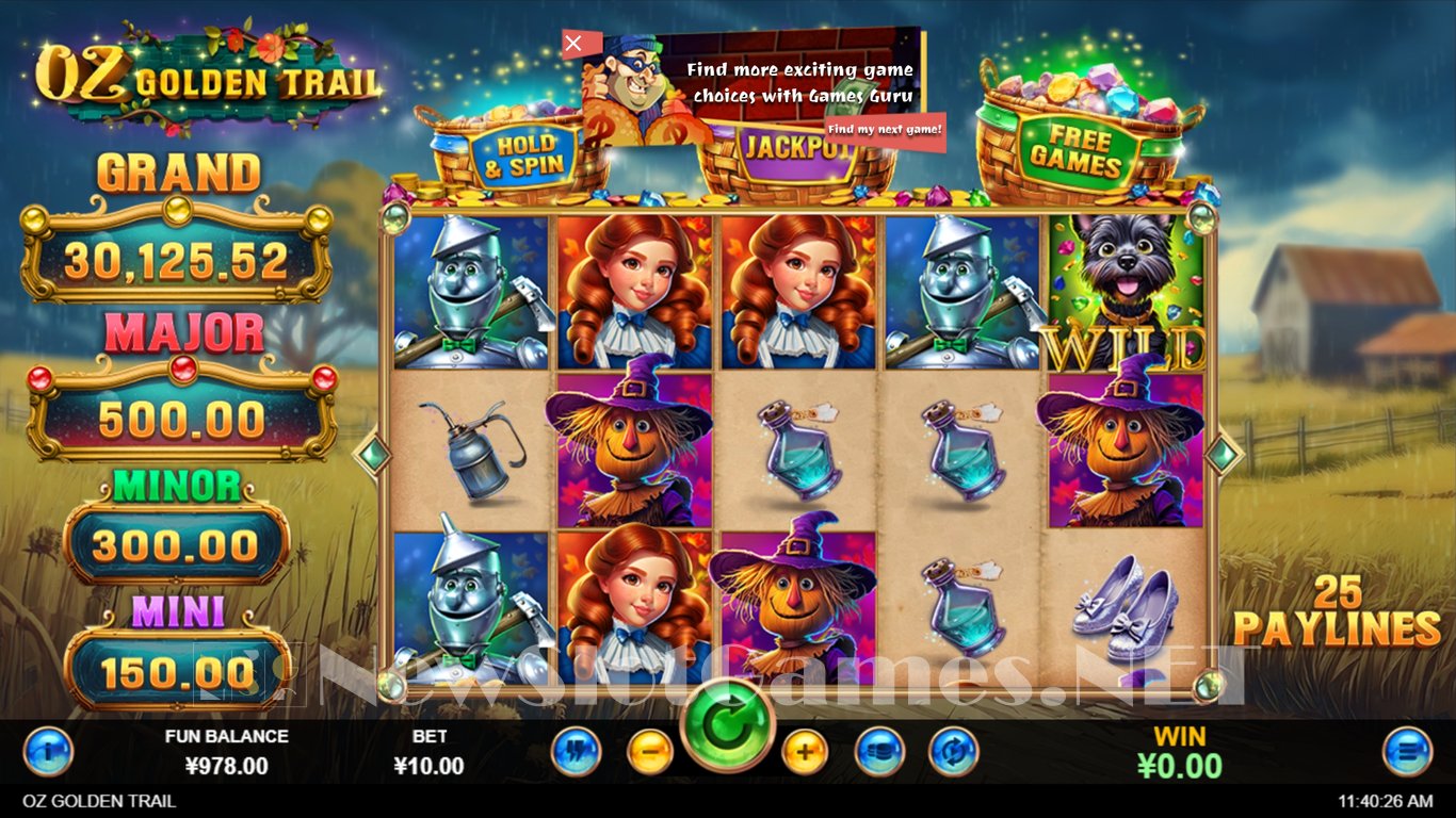 Oz Golden Trail Slot Slot Image in Demo - pic. 3