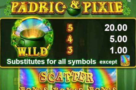 Padric & Pixie Slot Logo