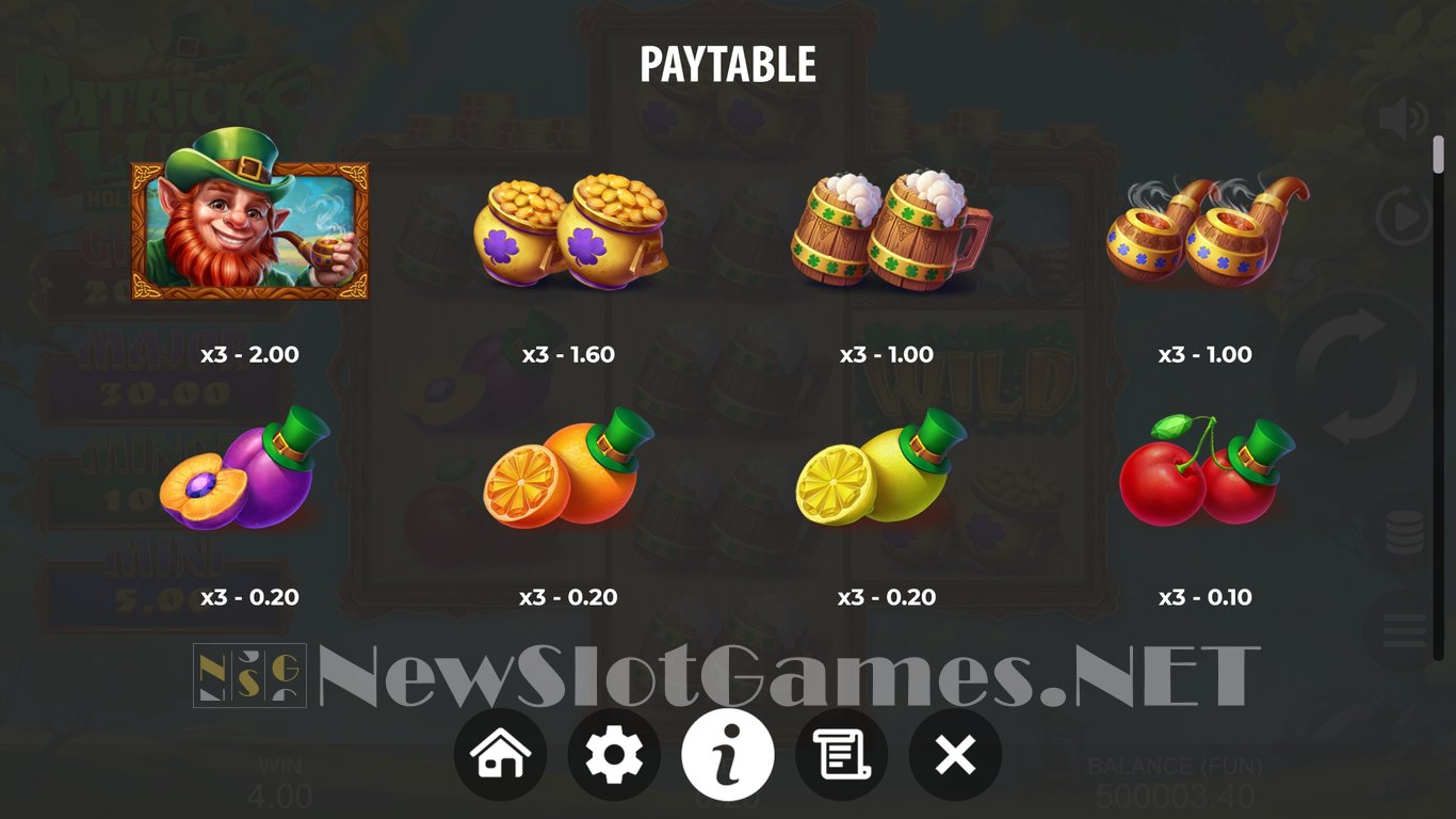 Patricks Luck Hold The Spin Slot Slot Image in Demo - pic. 6