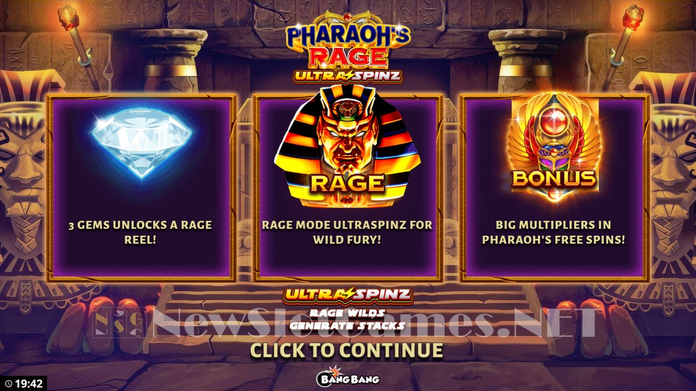 Pharaohs Rage UltraSpinz Slot Demo Image