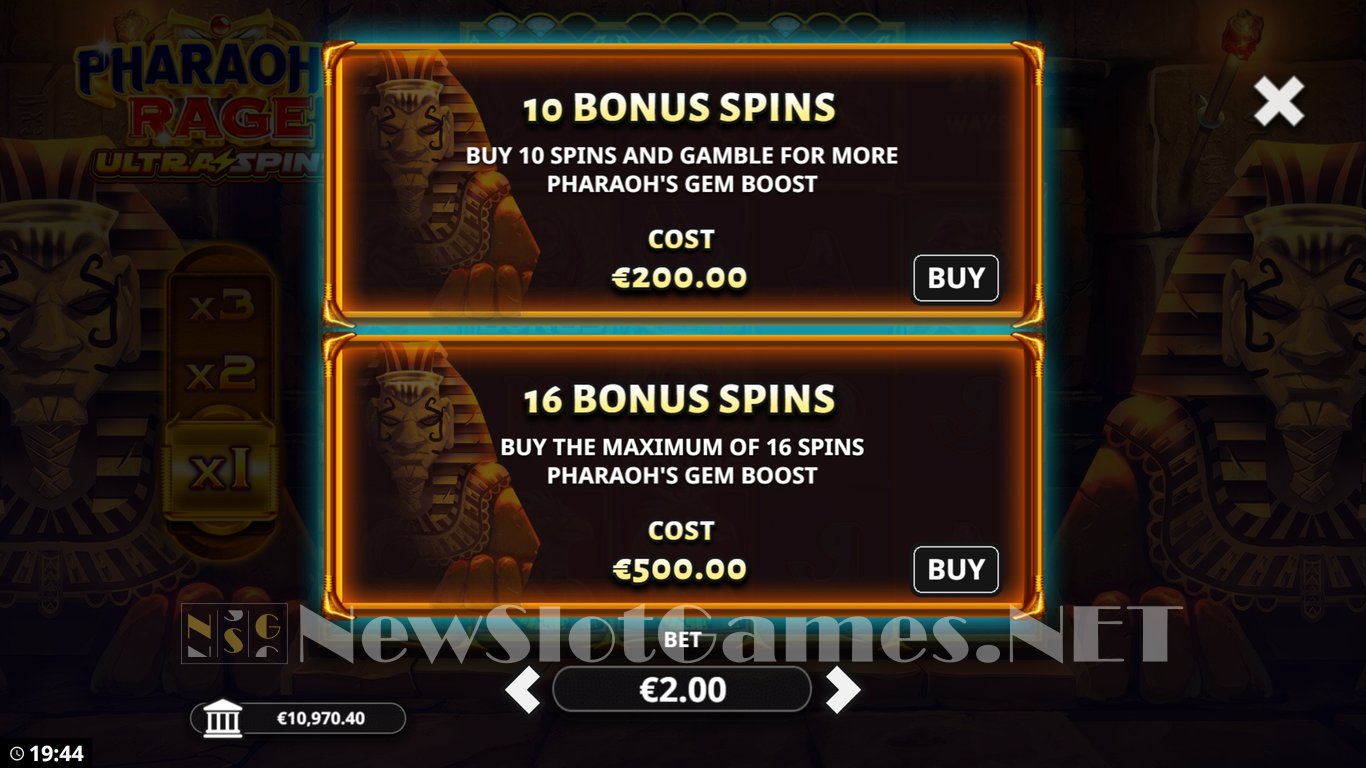 Pharaohs Rage UltraSpinz Slot Slot Image in Demo - pic. 6