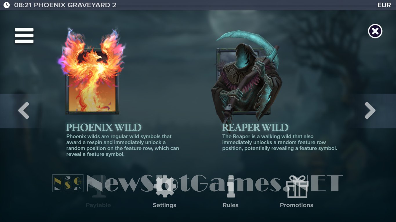 Phoenix Graveyard 2 Slot Slot Image in Demo - pic. 5
