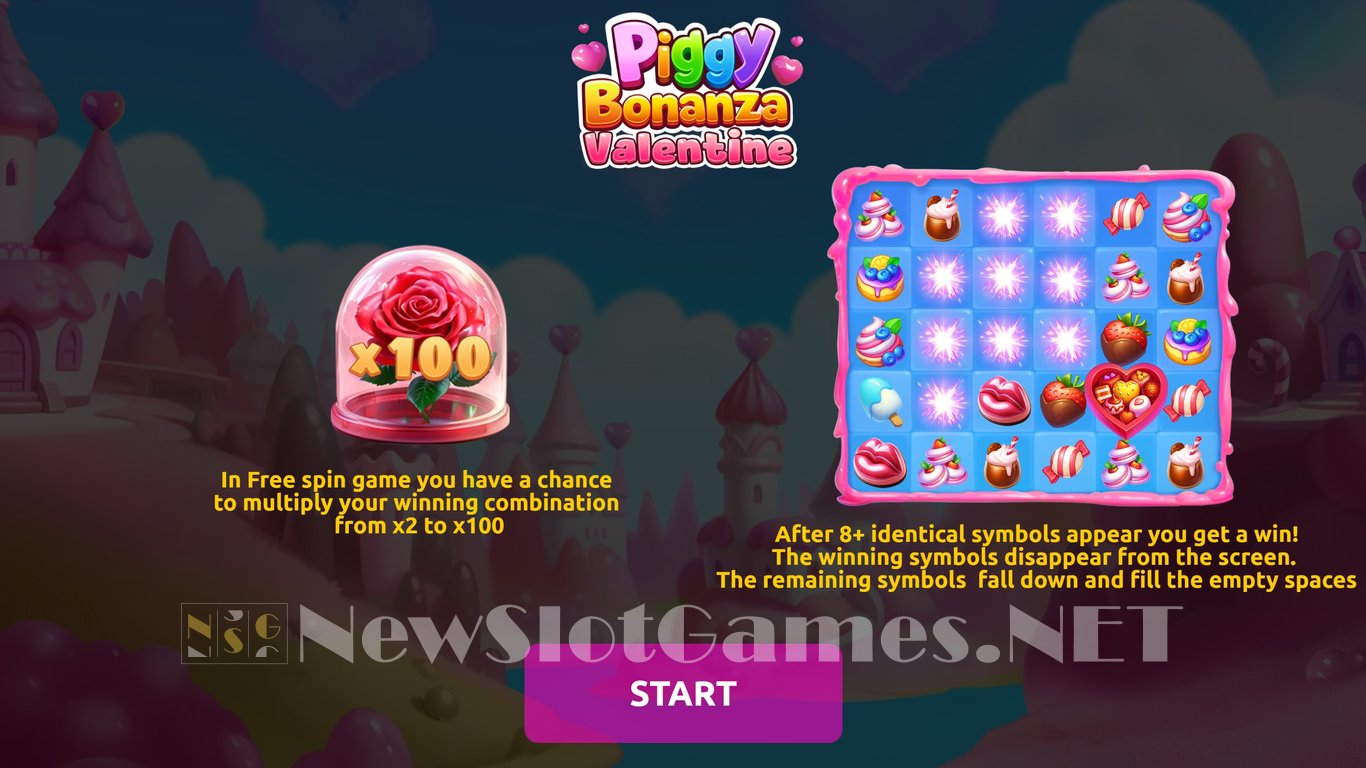 Piggy Bonanza Valentine Slot Demo Image