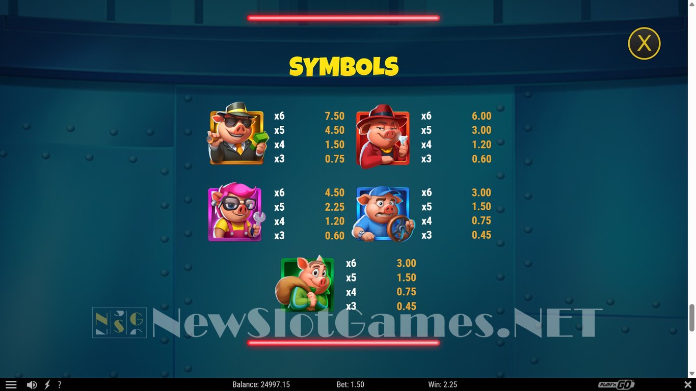 Piggy Heist Slot Slot Image in Demo - pic. 8