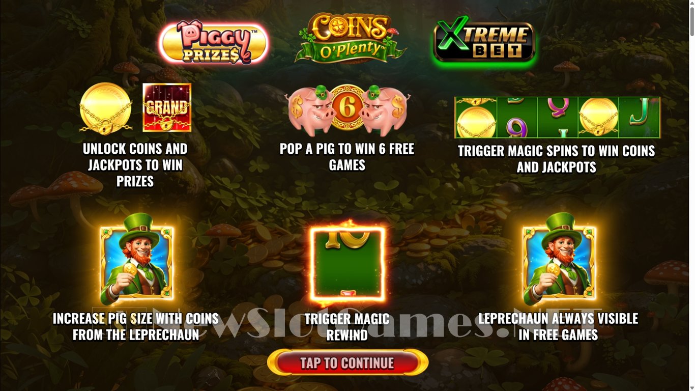 Piggy Prizes Coins O Plenty Slot Demo Image