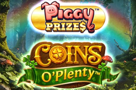 Piggy Prizes Coins O Plenty Slot Logo