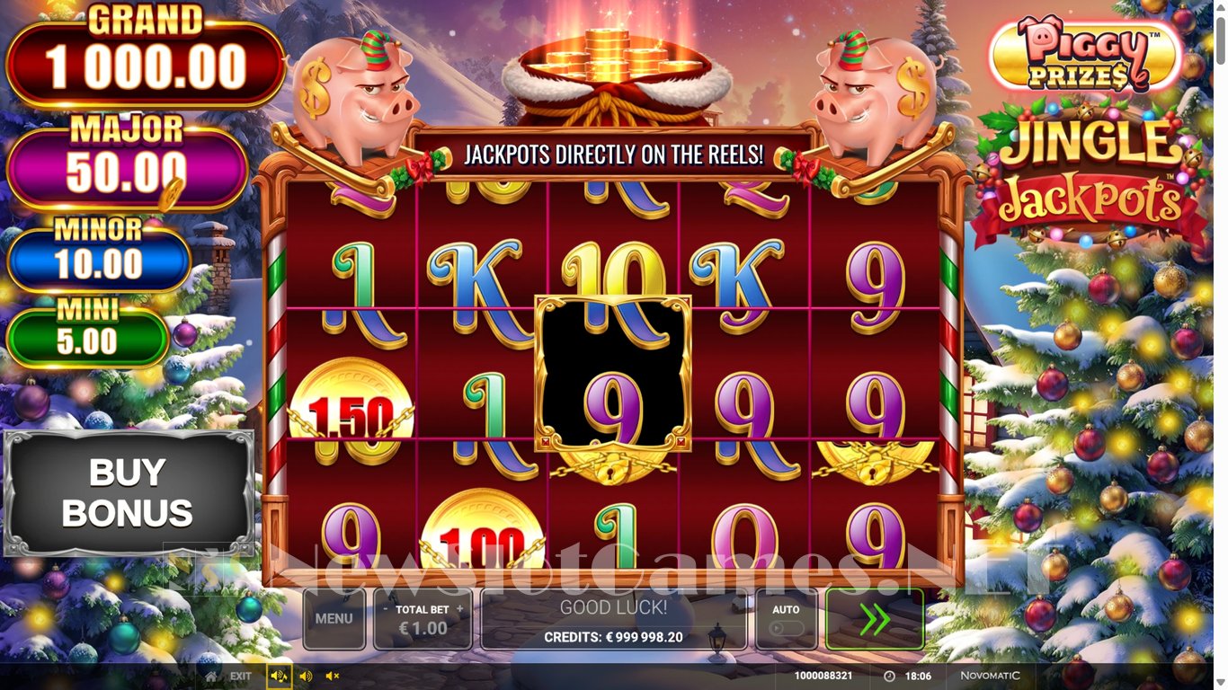 Piggy Prizes Jingle Jackpots Slot Slot Image in Demo - pic. 2