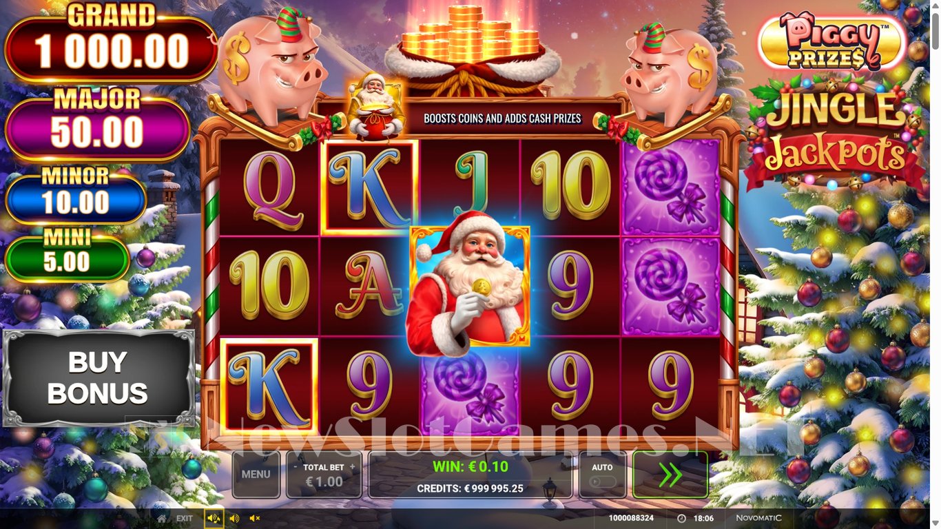 Piggy Prizes Jingle Jackpots Slot Slot Image in Demo - pic. 3