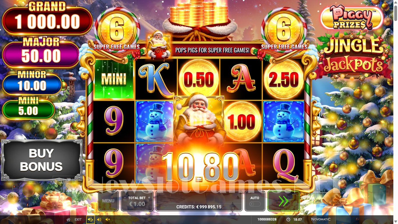 Piggy Prizes Jingle Jackpots Slot Slot Image in Demo - pic. 6