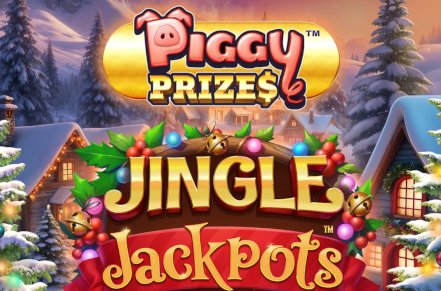 Piggy Prizes Jingle Jackpots Slot Logo