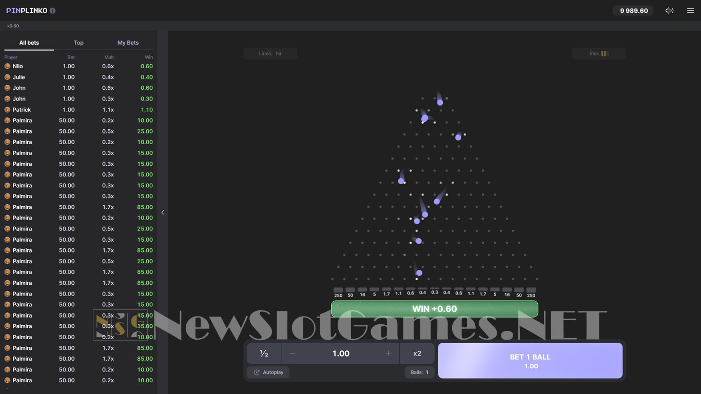 Pin Plinko Game Demo Image