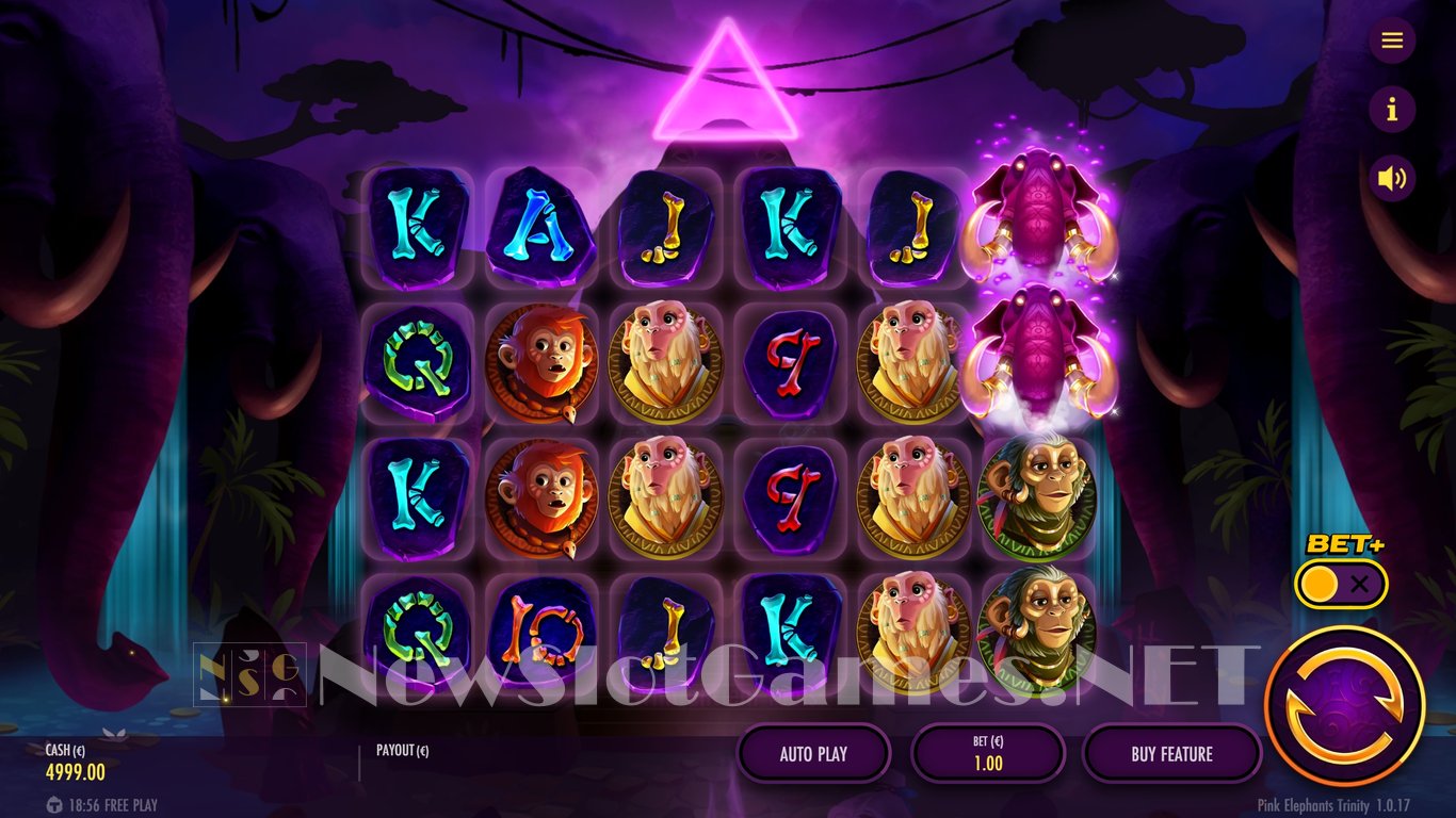 Pink Elephants Trinity Slot Demo Image