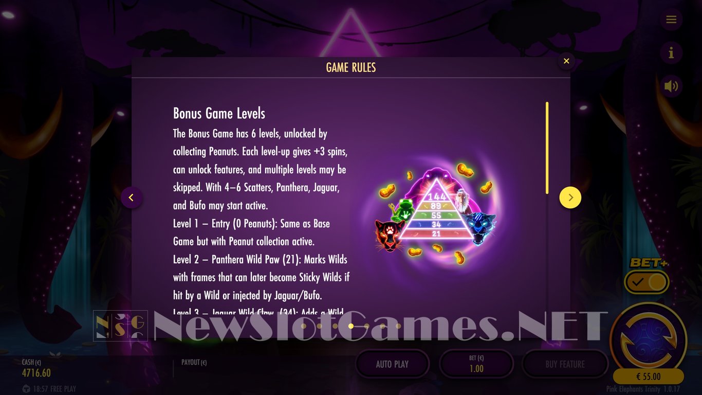 Pink Elephants Trinity Slot Slot Image in Demo - pic. 7