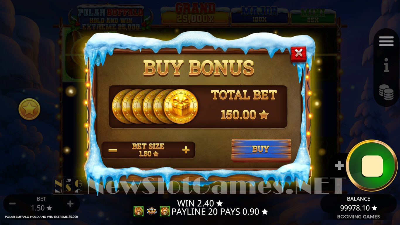 Polar Buffalo Hold and Win Extreme 25,000 Slot Slot Image in Demo - pic. 5