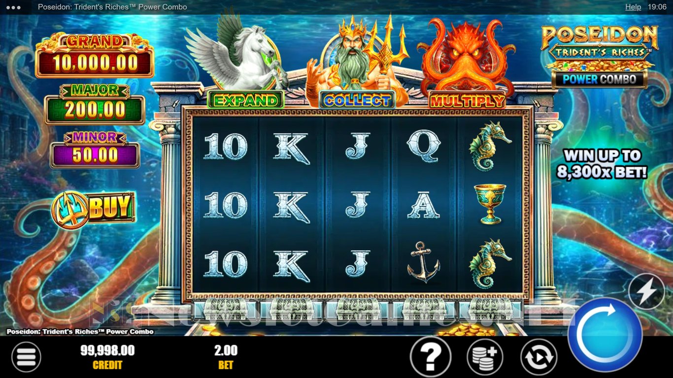 Poseidon Tridents Riches Power Combo Slot Review & Demo by