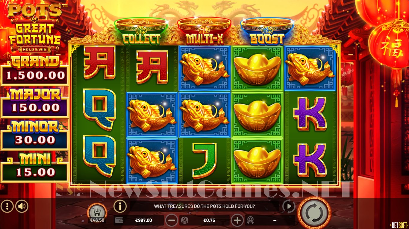 Pots of Great Fortune – Hold & Win Slot Slot Image in Demo - pic. 3