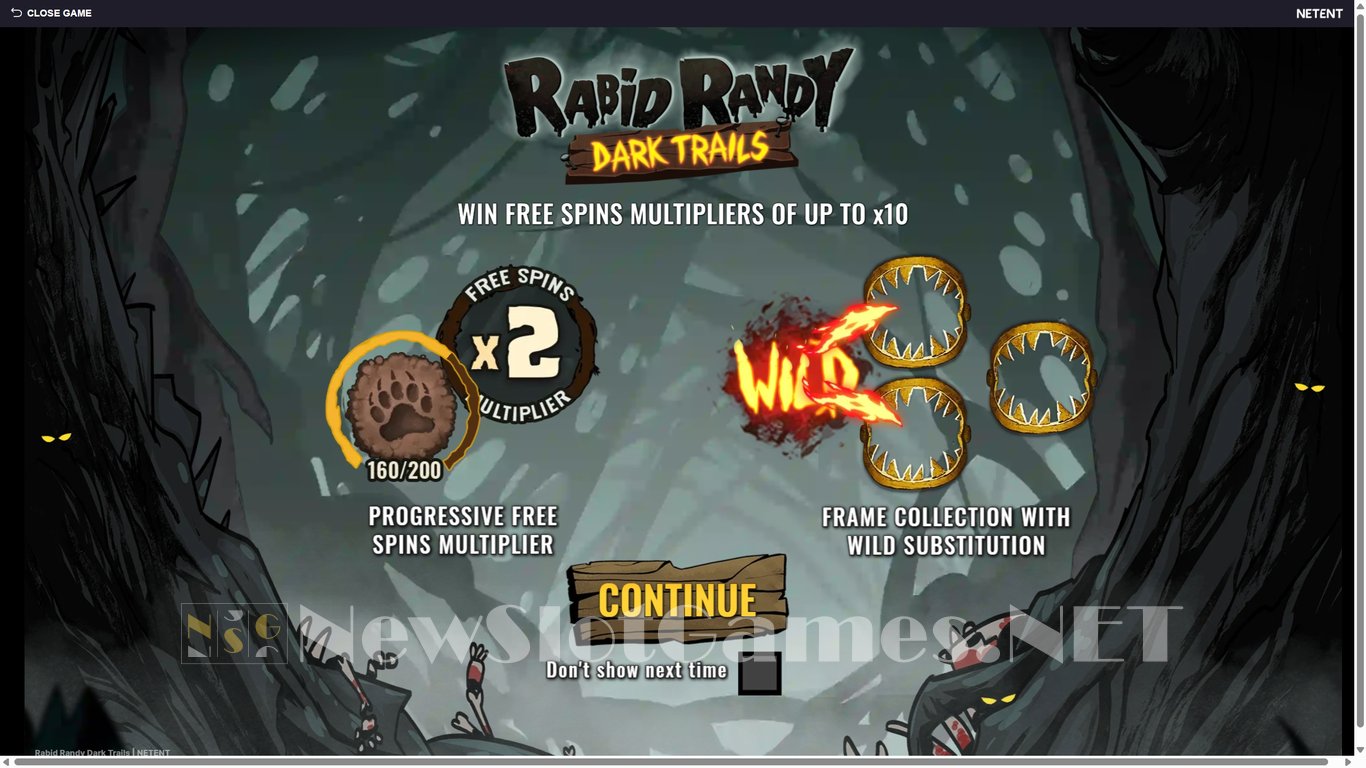 Rabid Randy Dark Trails Slot Demo Image