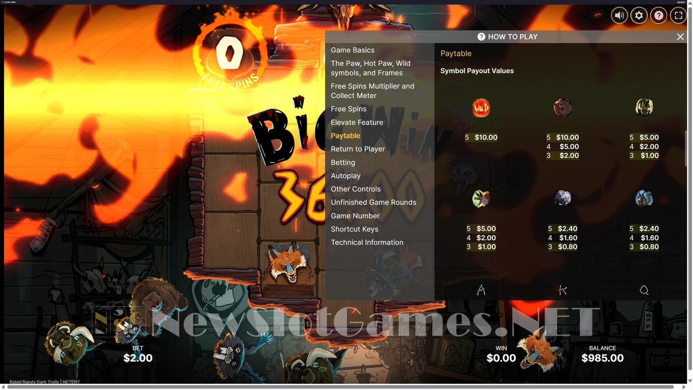 Rabid Randy Dark Trails Slot Slot Image in Demo - pic. 8