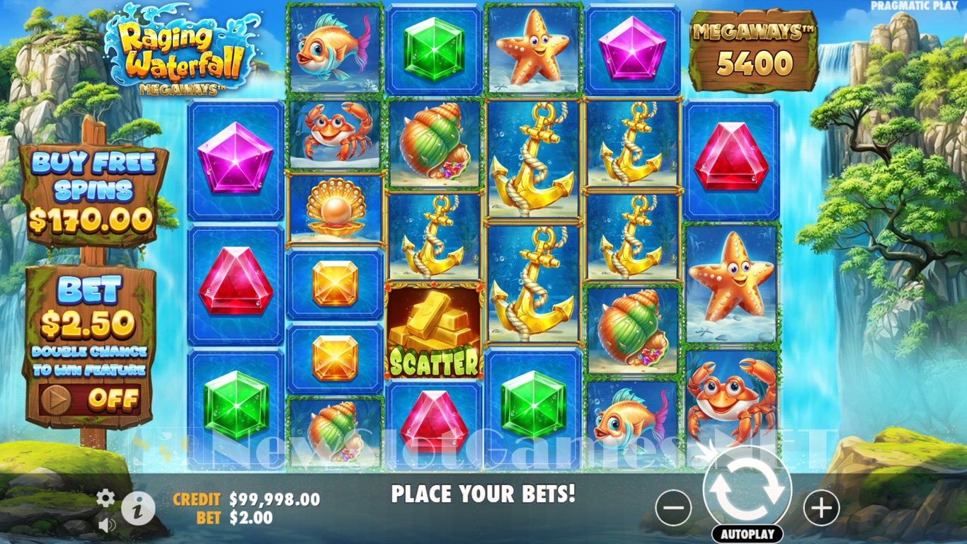 Raging Waterfall Megaways Slot Demo Image
