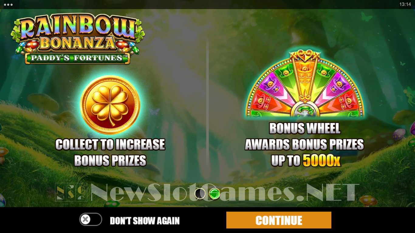 Rainbow Bonanza Paddys Fortunes Slot Demo Image