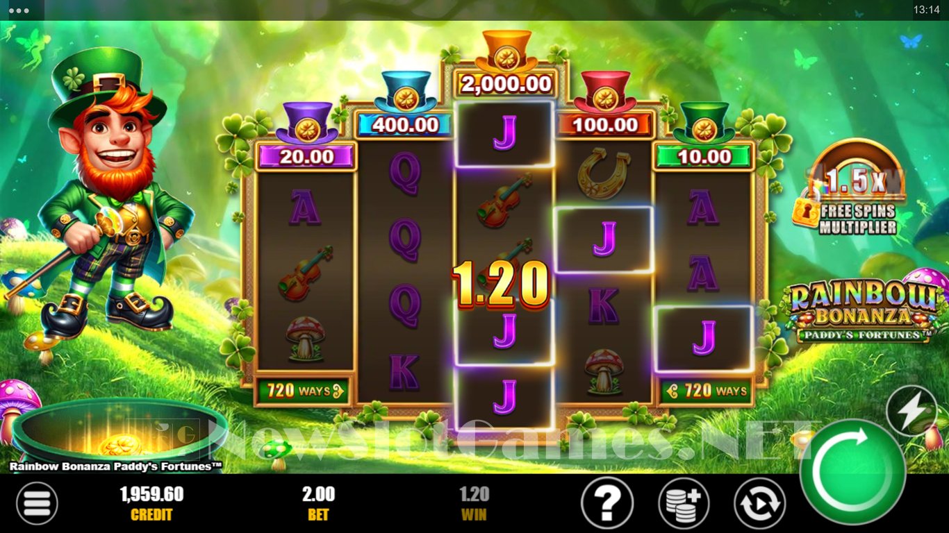 Rainbow Bonanza Paddys Fortunes Slot Slot Image in Demo - pic. 2