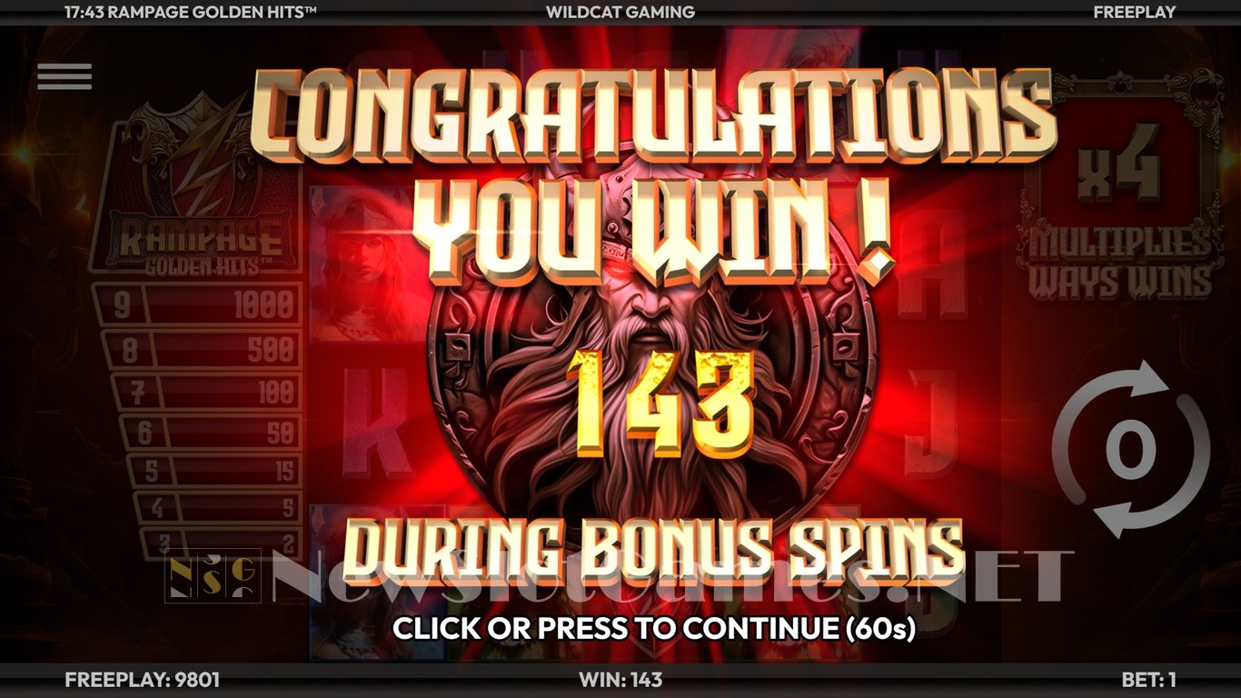 Rampage Golden Hits Slot Slot Image in Demo - pic. 11