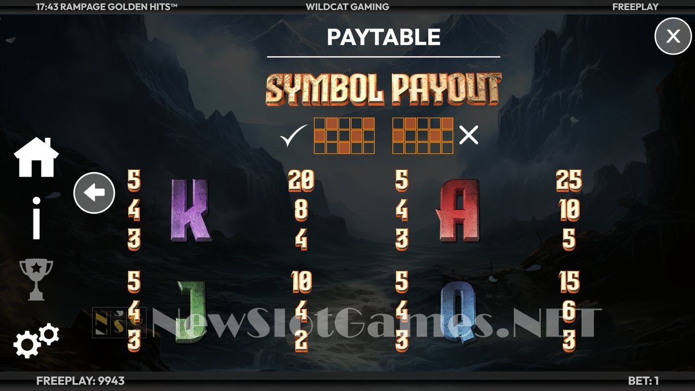 Rampage Golden Hits Slot Slot Image in Demo - pic. 15