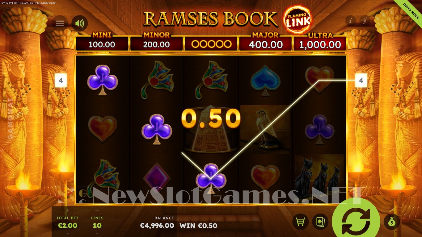 Ramses Book Flaming Link Slot Slot Image in Demo - pic. 3