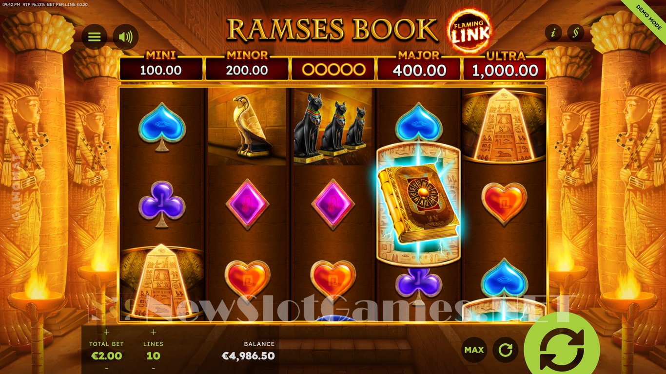 Ramses Book Flaming Link Slot Slot Image in Demo - pic. 4