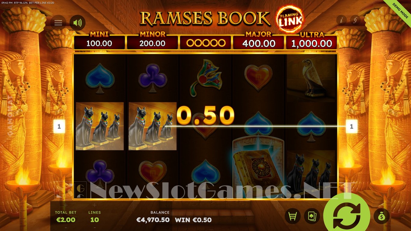 Ramses Book Flaming Link Slot Slot Image in Demo - pic. 5