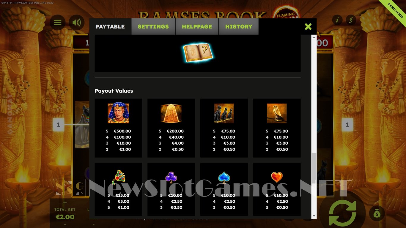 Ramses Book Flaming Link Slot Slot Image in Demo - pic. 7