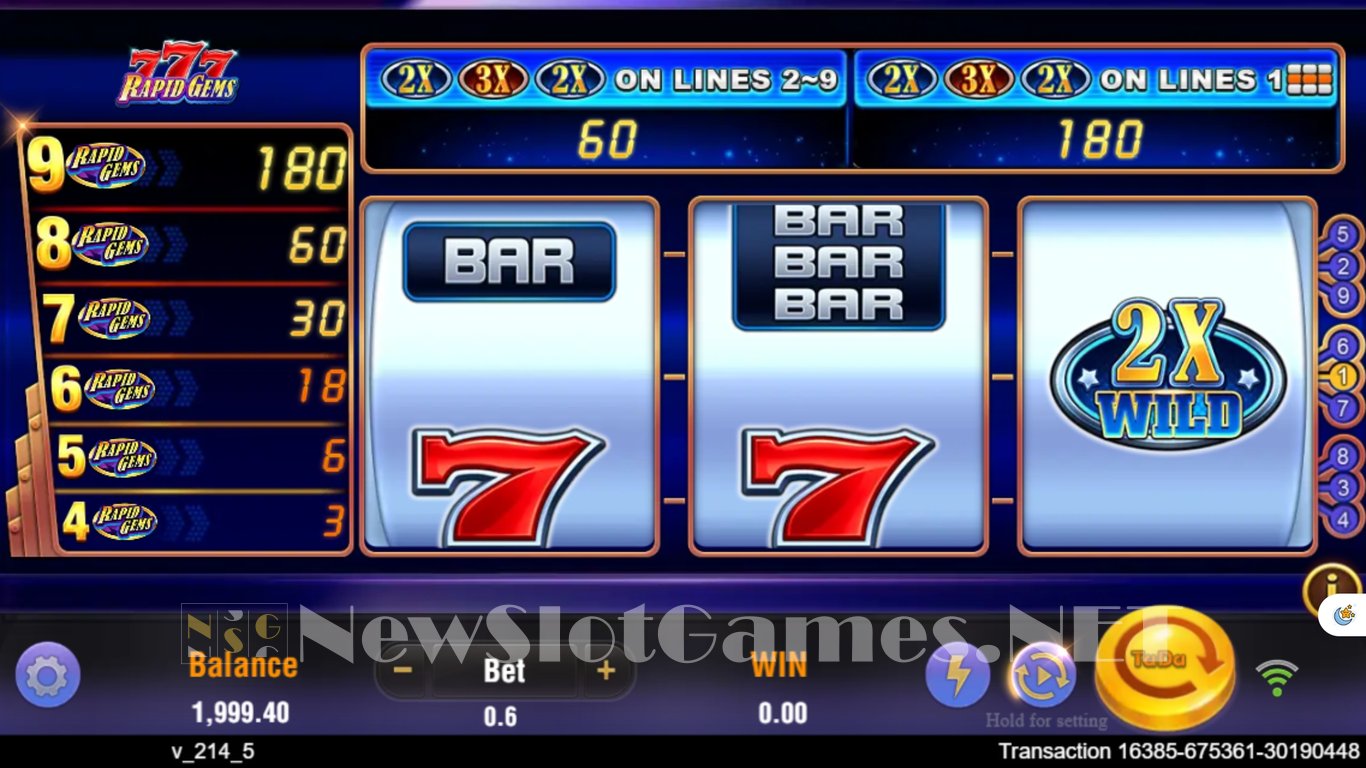 Rapid Gems 777 Slot Slot Image in Demo - pic. 2