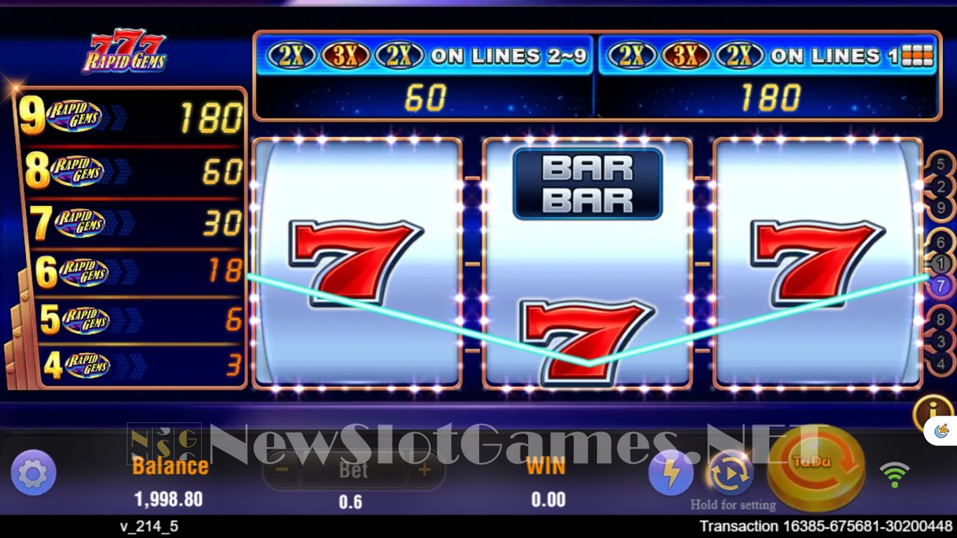 Rapid Gems 777 Slot Slot Image in Demo - pic. 3