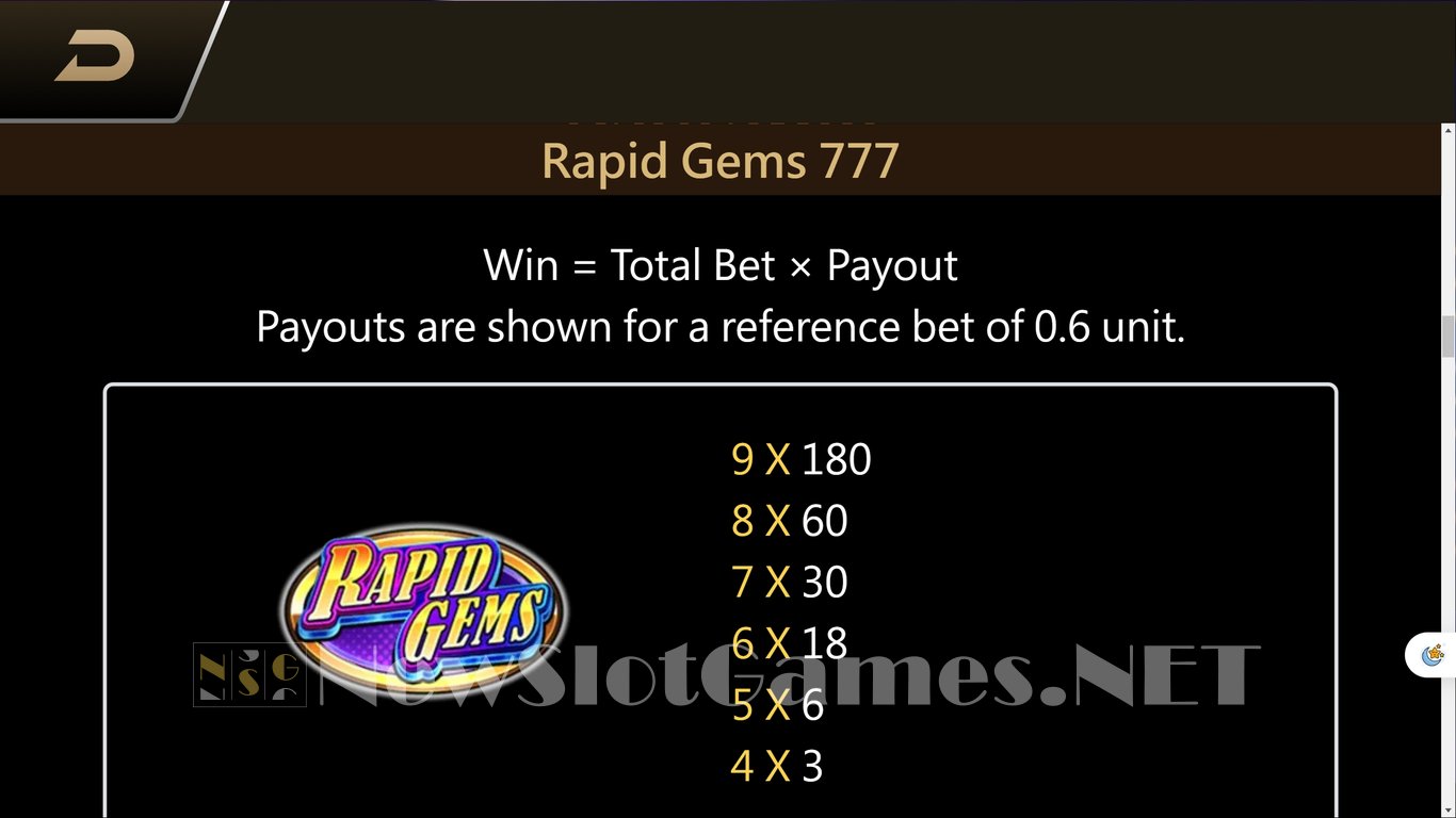 Rapid Gems 777 Slot Slot Image in Demo - pic. 8