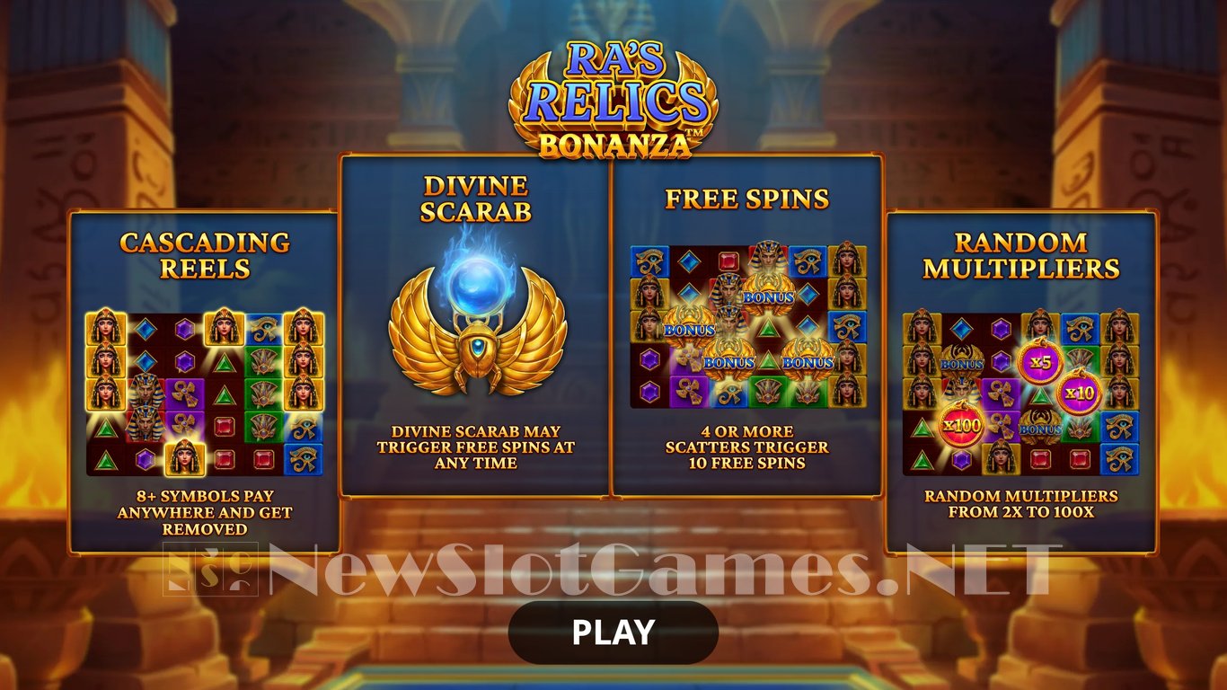 Ra's Relics Bonanza Slot Demo Image