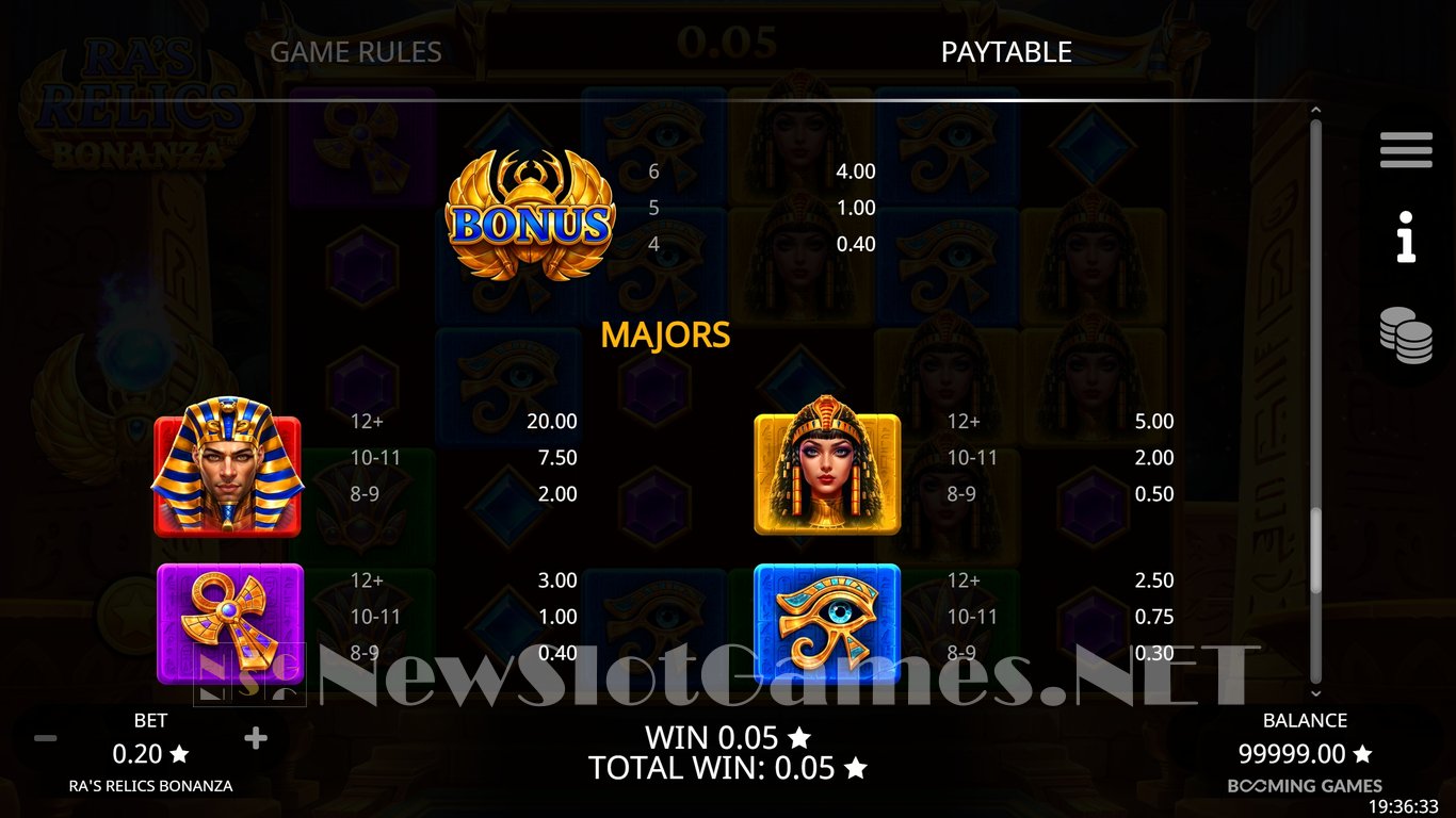 Ra's Relics Bonanza Slot Slot Image in Demo - pic. 9