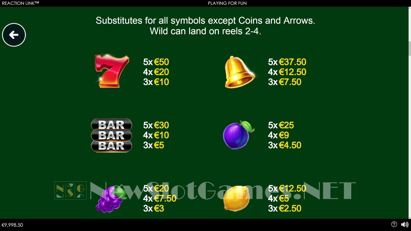 Reaction Link Slot Slot Image in Demo - pic. 9