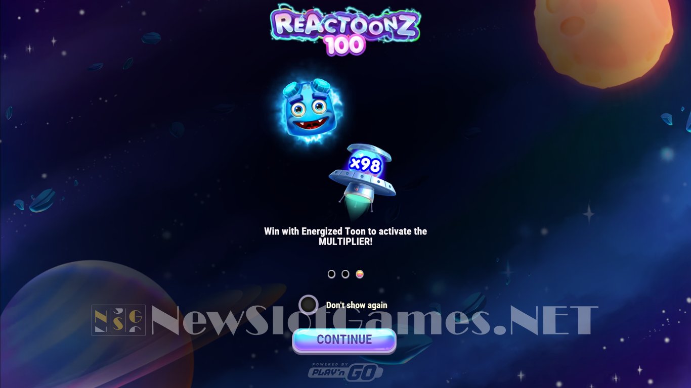 Reactoonz 100 Slot Demo Image