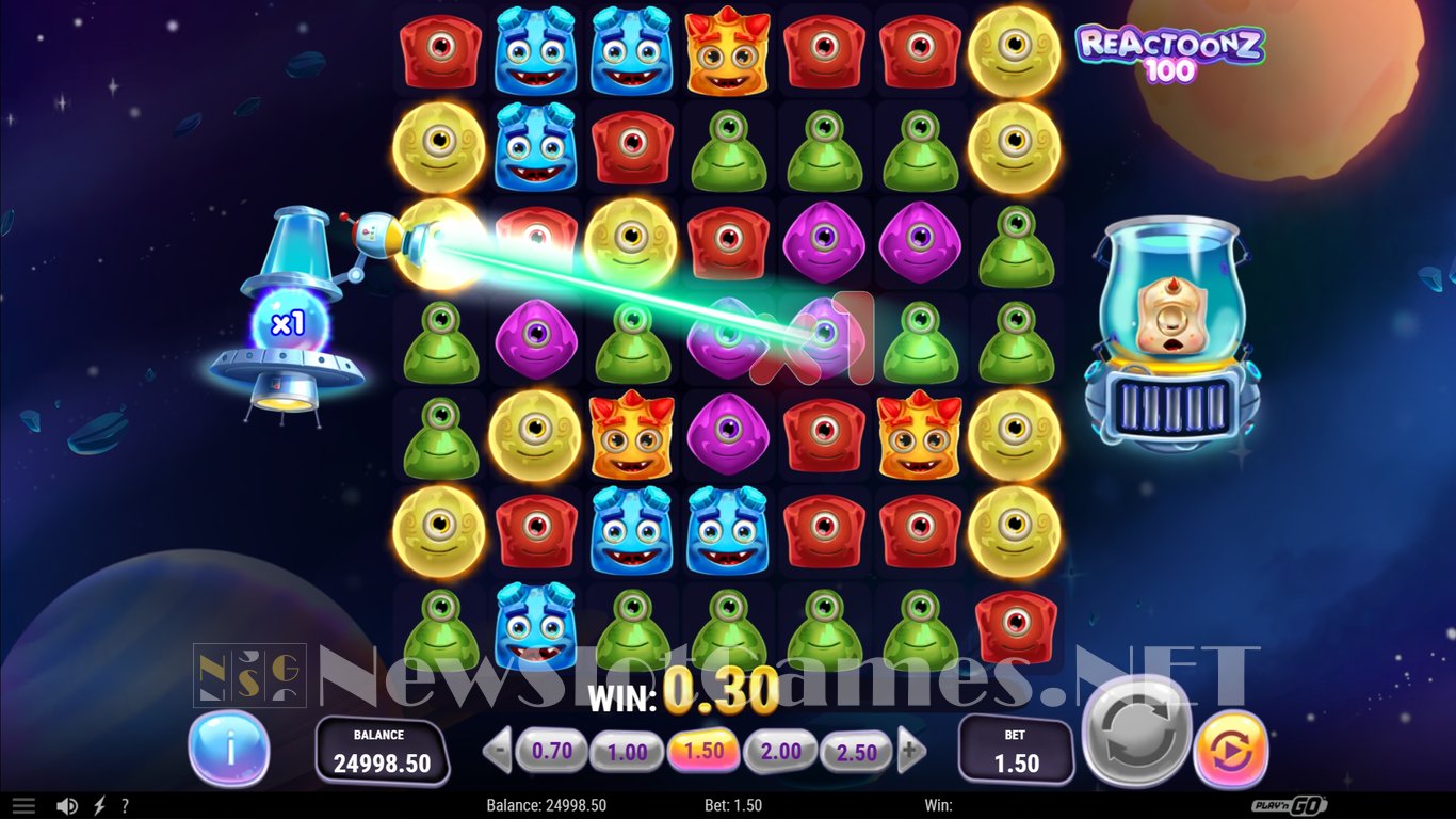 Reactoonz 100 Slot Slot Image in Demo - pic. 2
