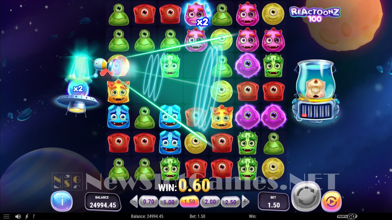 Reactoonz 100 Slot Slot Image in Demo - pic. 4