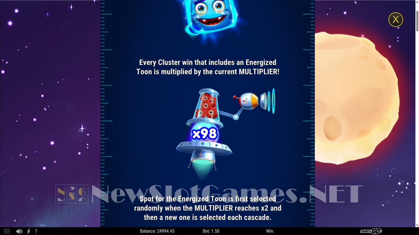 Reactoonz 100 Slot Slot Image in Demo - pic. 5