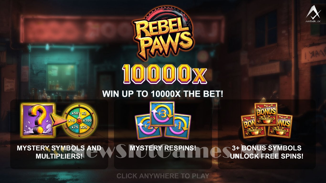 Rebel Paws Slot Demo Image