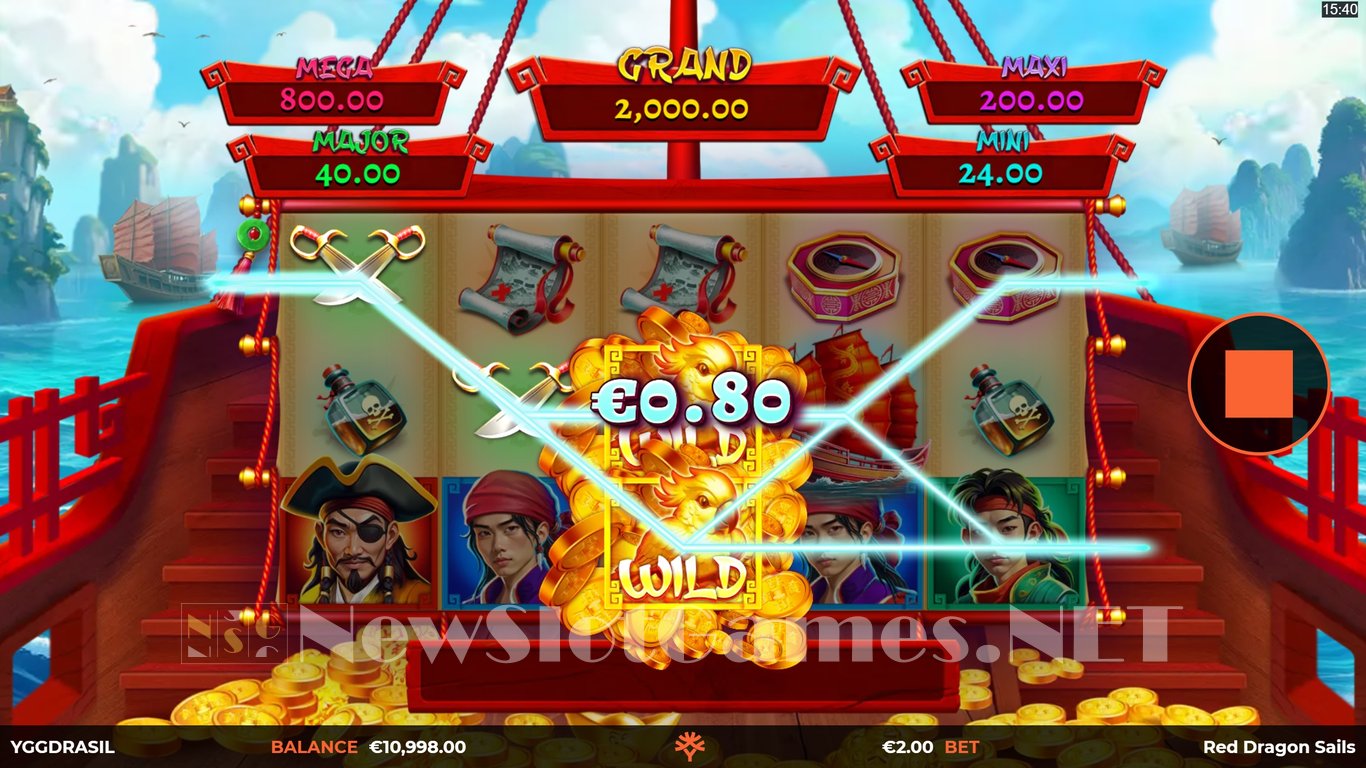 Red Dragon Sails Slot Demo Image