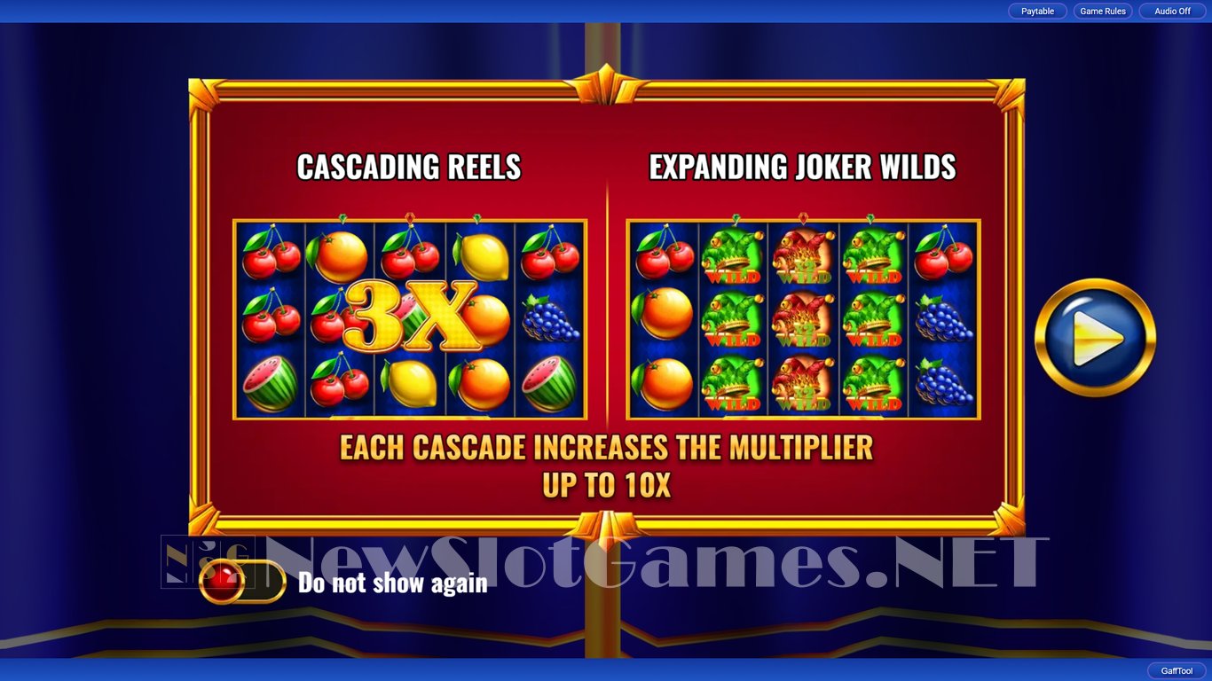 Red Hot Joker Cascade High Stakes Slot Demo Image