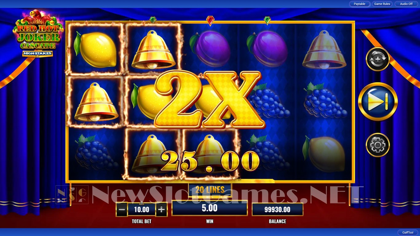 Red Hot Joker Cascade High Stakes Slot Slot Image in Demo - pic. 5
