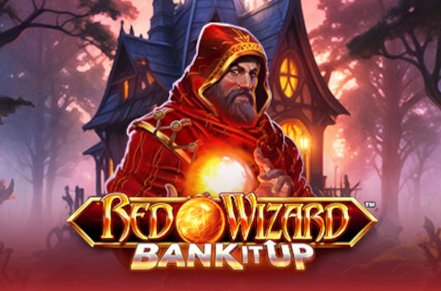 Red Wizard Bank It Up Slot Logo
