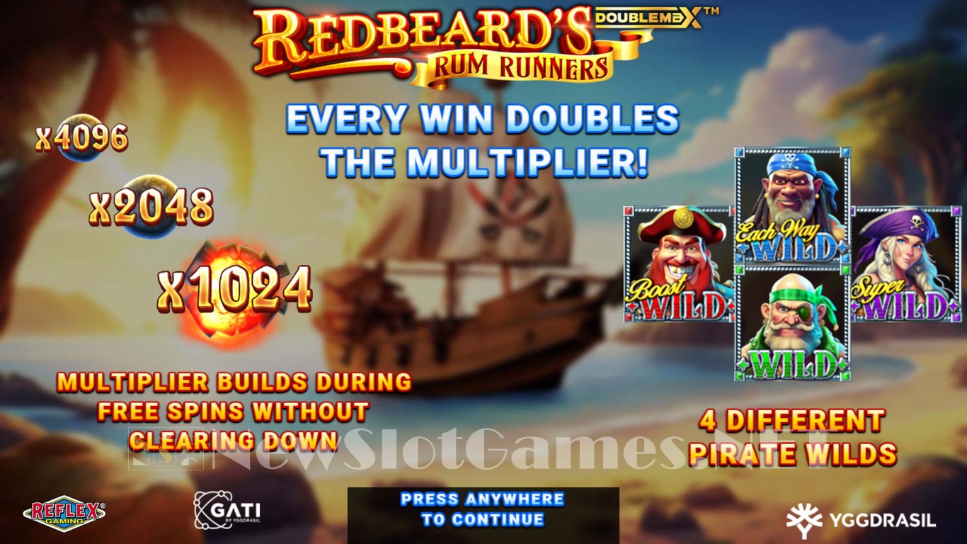 Redbeards Rum Runners DoubleMax Slot Demo Image
