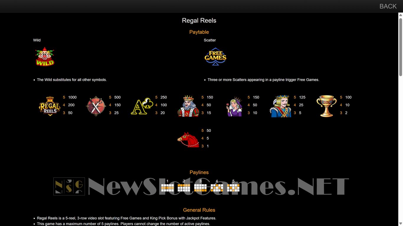 Regal Reels Slot Slot Image in Demo - pic. 5