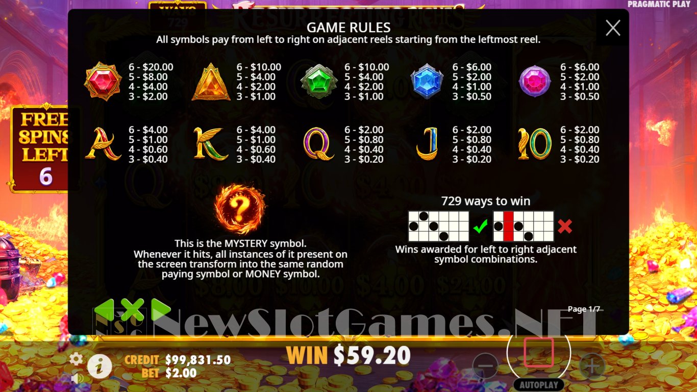 Resurrecting Riches Slot Slot Image in Demo - pic. 11
